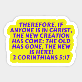 Bible Verse 2 Corinthians 5:17 Sticker